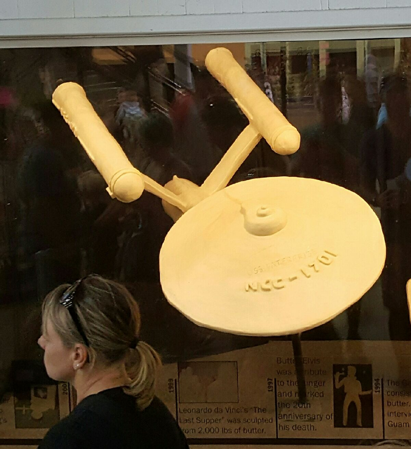 Illustration for article titled Apropos of Nothing, here's the Enterprise made out of Butter